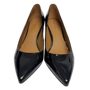 14th & Union Black Patent Pointed Toe Block Heel Pumps Size 8.5